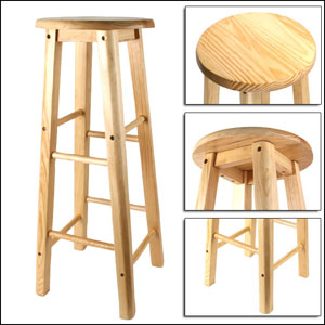 1-Massiv-Stuehle-Holz-Barhocker-Barstuhl-Stuhl-Hocker-Kiefer-Neu-190000