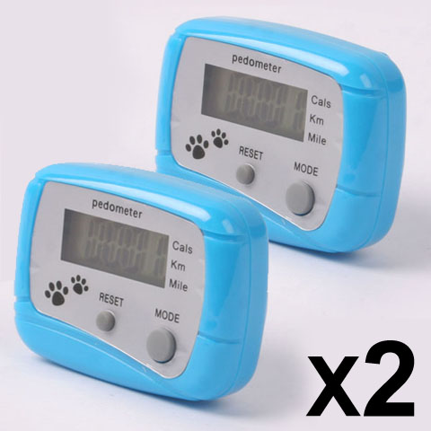 2x Schrittzaehler Kalorienmesser Pedometer Pack Kilometerzaehler